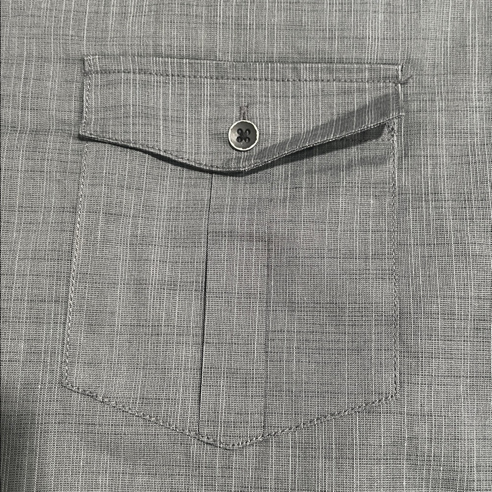 ALFANI Men's Gray Short Sleeve Shirt NWT - Picture 3 of 7